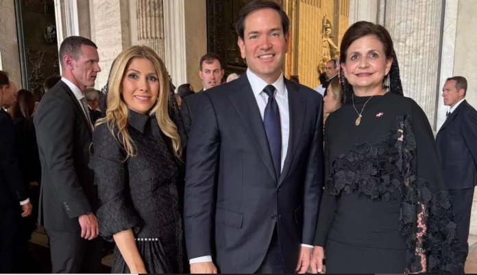 Vicepresidenta Raquel Peña sostiene encuentro con el secretario de Estado Marco Rubio en el Vaticano