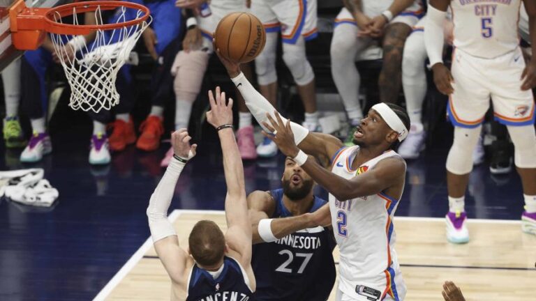 Thunder vence a Timberwolves y se pone 3-1 en la final del Oeste con 40 puntos de Gilgeous-Alexander