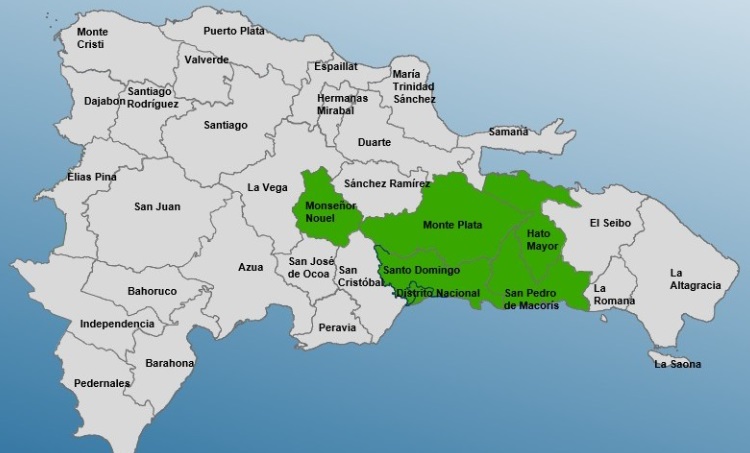 COE pone en alerta verde a seis provincias por vaguada y onda tropical que provocarán fuertes lluvias