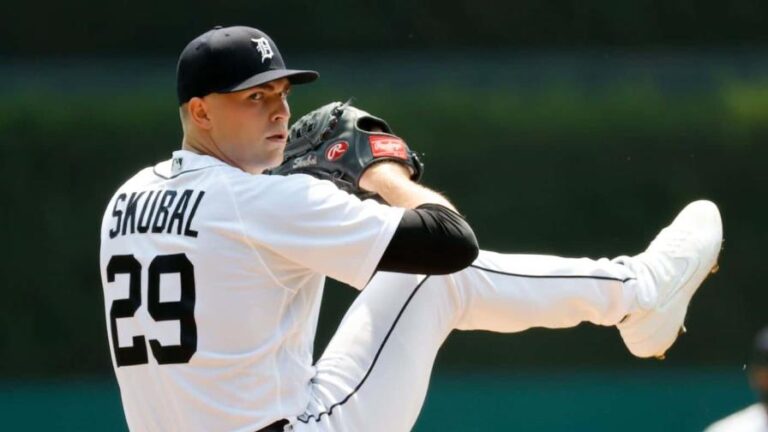 Tarik Skubal lanzó siete entradas en el triunfo de los Tigres de Detroit