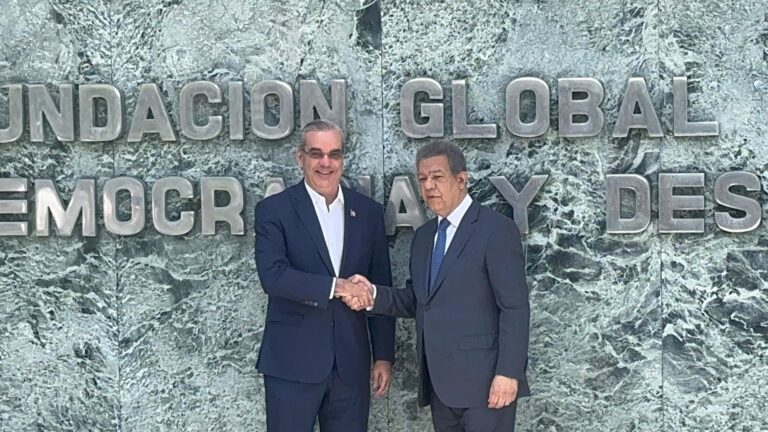 Presidente Abinader y expresidente Leonel Fernández ya están reunidos en Funglode