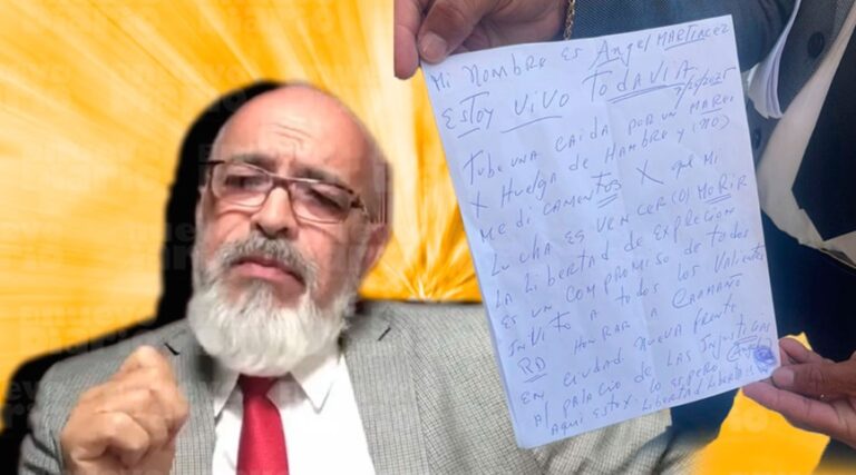 El «Detective» Angel Martínez pide a su esposa que le compre la caja de muerto; se declara en huelga de hambre