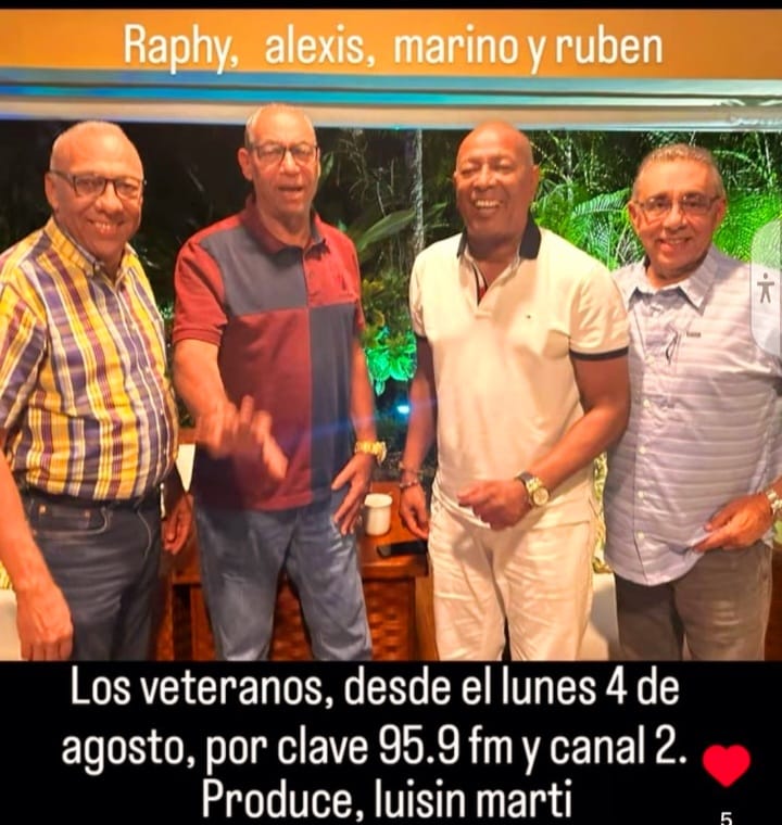 Los Veteranos, un cuarteto de lujo para la radio y TV dominicana