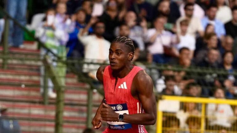 Alexander Ogando toca el cielo en Bruselas al llegar primero en 200 metros en la Liga Diamante