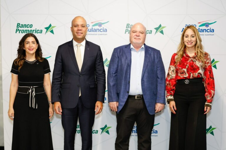 Banco Promerica y AeroAmbulancia firman alianza estratégica para ofrecer cobertura de ambulancia aérea a sus clientes