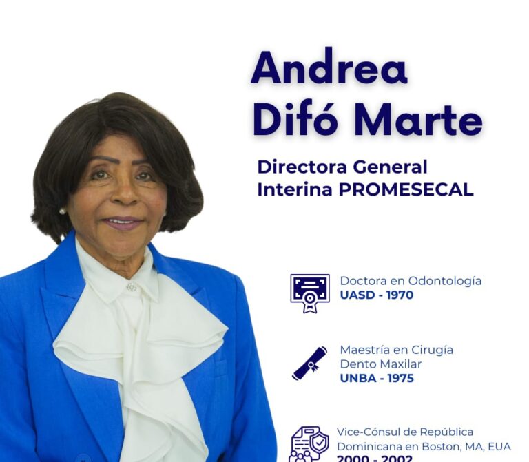 Andrea Cándida Difó Marte es designada directora provisional de PROMESE/CAL
