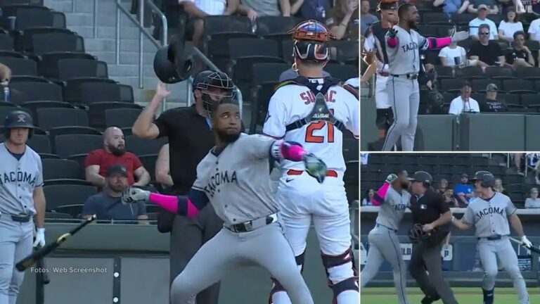 Suspenden por 10 partidos a Víctor Robles por lanzar bate a pitcher