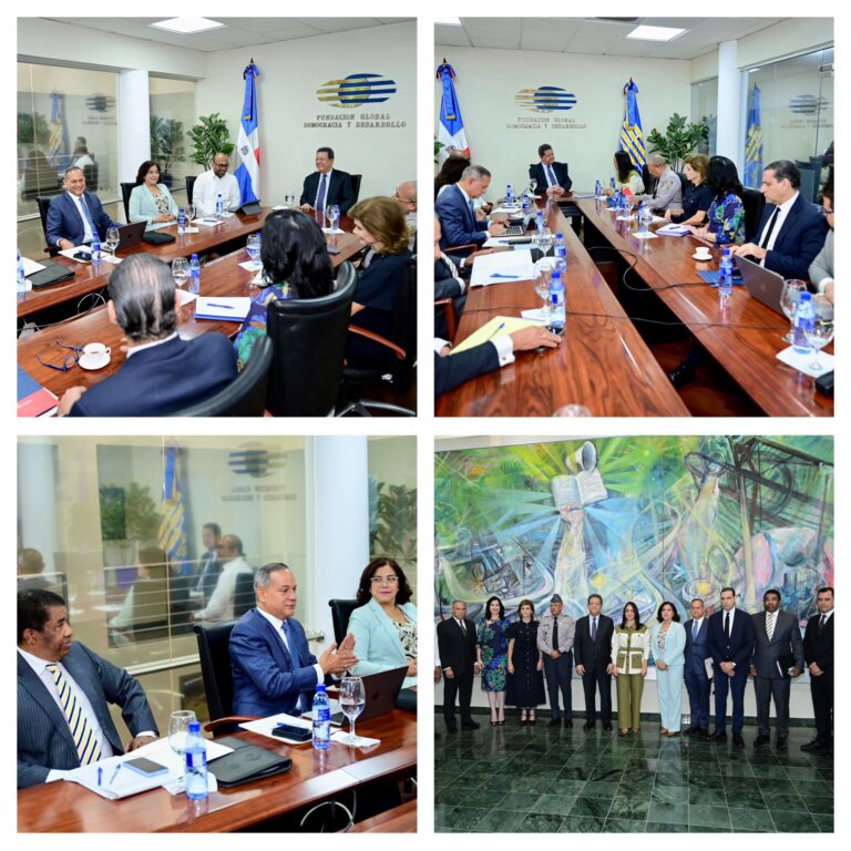 Faride y director PN visitan a Leonel en busca de consenso para modificar ley orgánica de la Policía