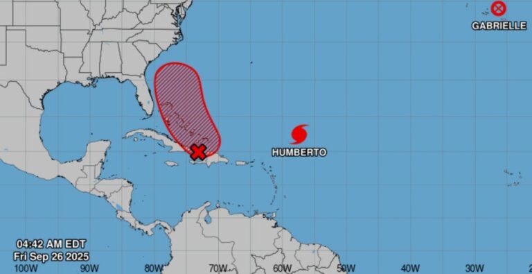 Humberto es ya huracán categoría 5 y se espera que continúe como huracán mayor por los próximos días