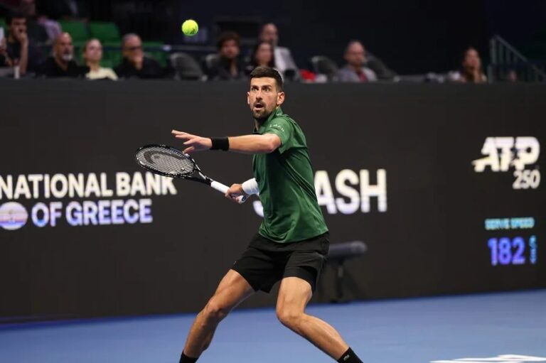 Djokovic conquista Atenas pero renuncia a las Finales ATP por lesión en el hombro