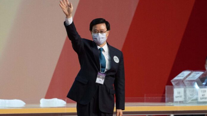 El jefe del Ejecutivo hongkonés, John Lee