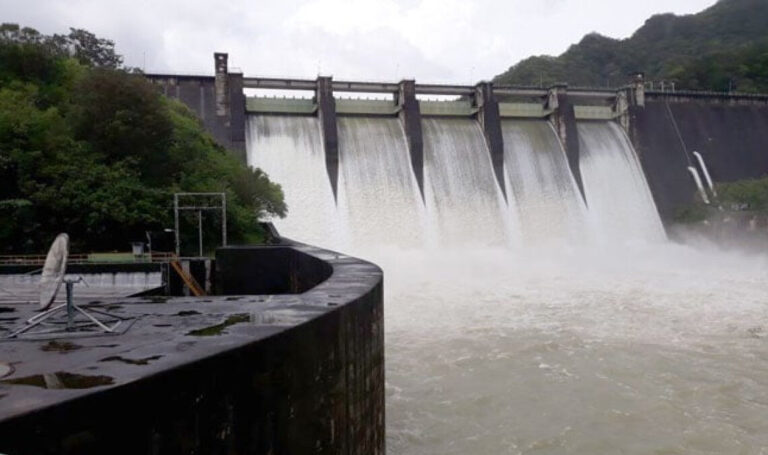 INDRHI reporta siete presas en niveles altos por fuertes lluvias, mantienen vigilancia