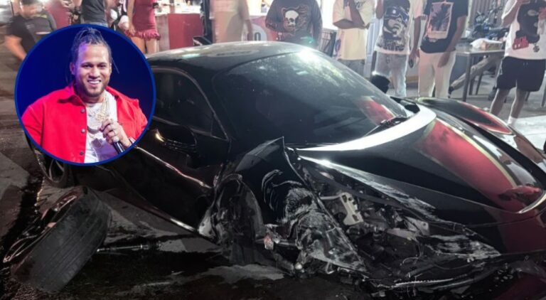 El Alfa sufre aparatoso accidente en el Distrito Nacional