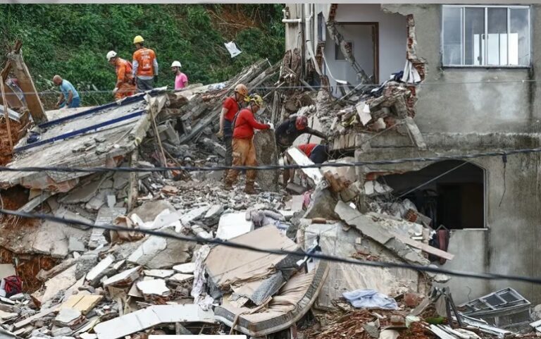 Fuerte temporal deja al menos 28 muertos y decenas de desaparecidos en Brasil