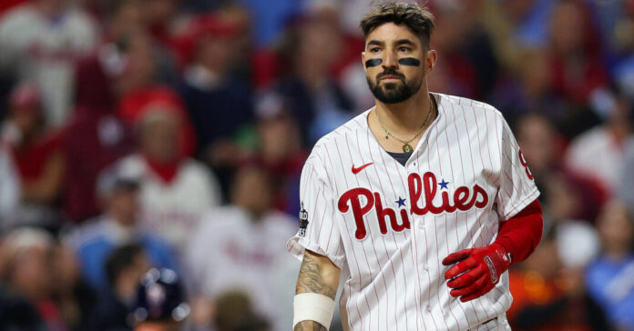 Nick Castellanos queda fuera de los Filis