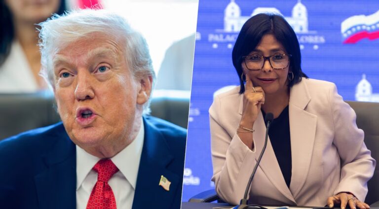 Donald Trump alaba a Delcy Rodríguez; dice»petróleo empieza a fluir»