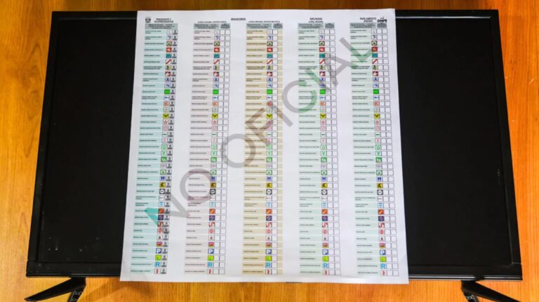 Perú comienza a imprimir su mayor papeleta de votación, con 36 candidatos presidenciales